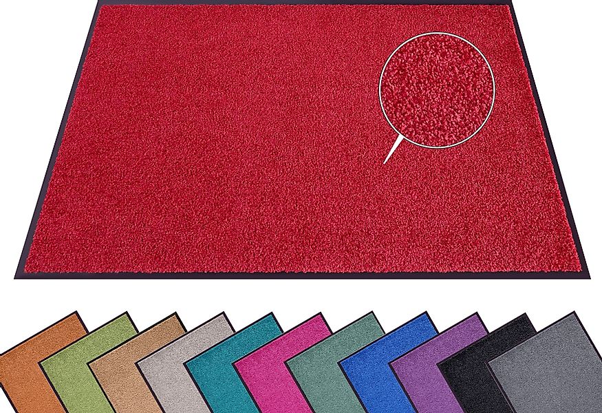 HANSE Home Fußmatte "Wash & Clean" rechteckig 7 mm Höhe Schmutzfangmatte, T günstig online kaufen