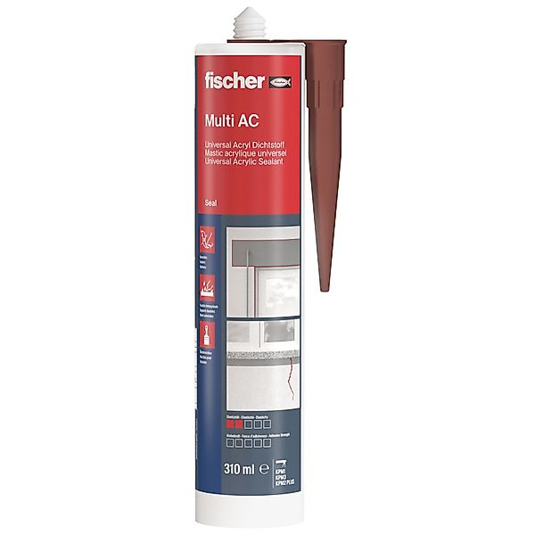 Fischer Acryldichtstoff Multi AC Braun 310 ml günstig online kaufen