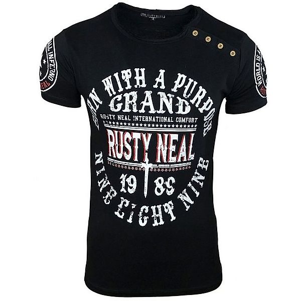 Rusty Neal T-Shirt mit Label-Print günstig online kaufen