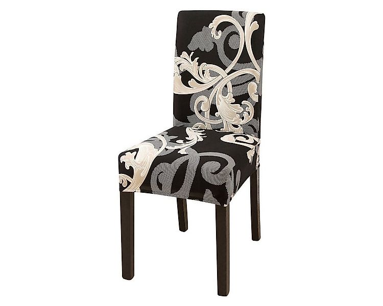 Rosnek Stuhlhusse Stretch,Blumen Geometrisches Muster,für Bankett Esszimmer günstig online kaufen