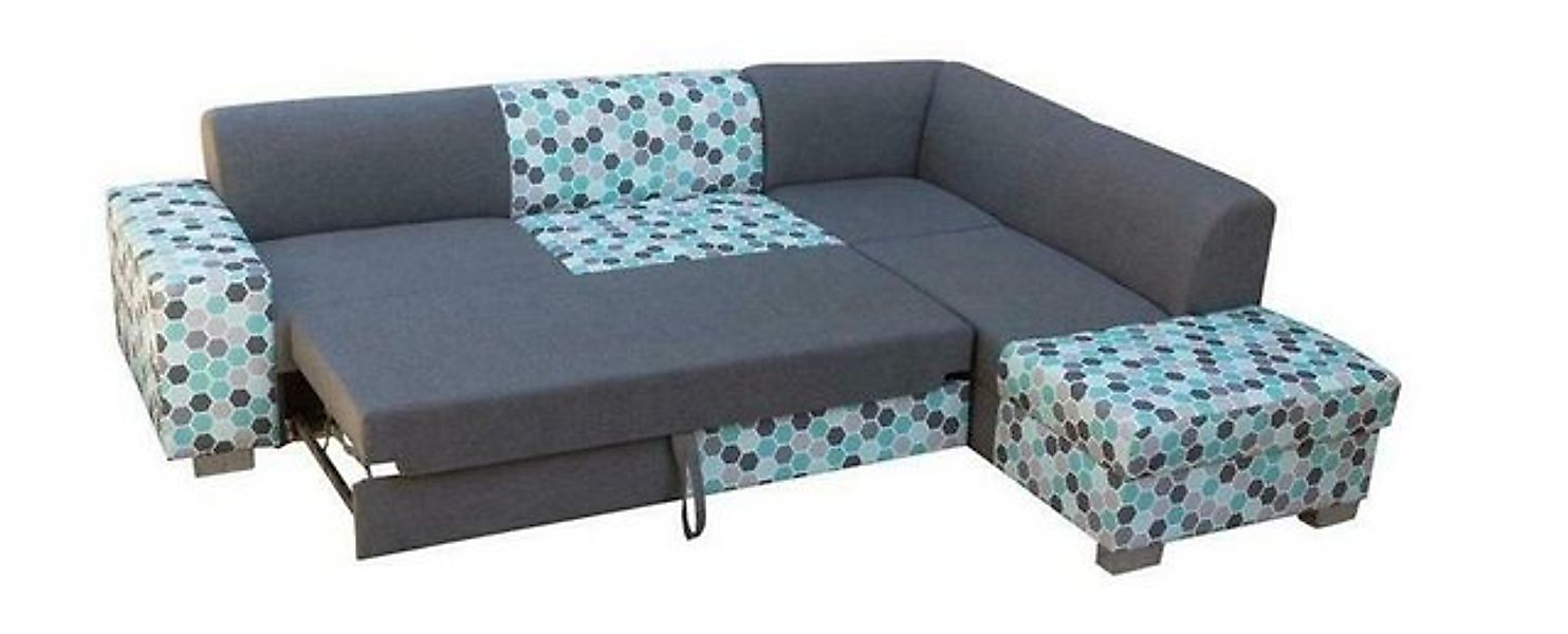 JVmoebel Ecksofa Schlafsofa Eck Sofa Couch Bettfunktion Polster Garnitur, M günstig online kaufen