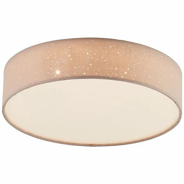Brilliant Deckenleuchte »Baska«, 1 flammig, Ø 38 cm, Stoffschirm Sternenhim günstig online kaufen