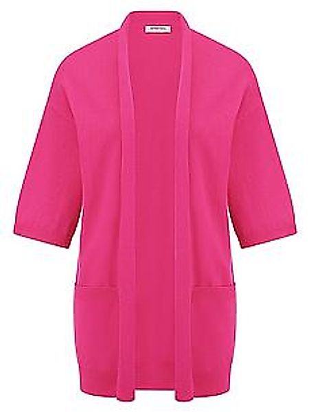 Long-Strickjacke 3/4-Arm Peter Hahn pink günstig online kaufen