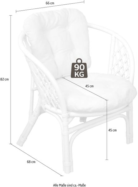 Home affaire Rattanstuhl "Rattansessel" (Set) 2 Stk. günstig online kaufen