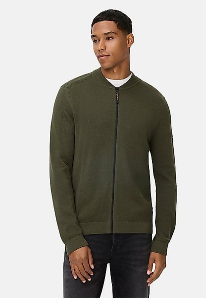 camel active Strickjacke im Bomberstil Langarm Stehkragen Stehkragen günstig online kaufen