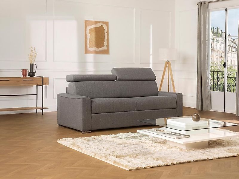 Schlafsofa 3-Sitzer - Liegefläche: 140 cm - Matratzenhöhe: 18 cm - Stoff - günstig online kaufen
