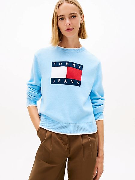 Tommy Jeans Strickpullover "TJW TIPPING FLAG SWEATER EXT" günstig online kaufen