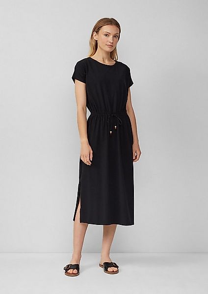 s.Oliver Midikleid Kleid Midikleid aus Baumwollstretch mit Taillenzug günstig online kaufen