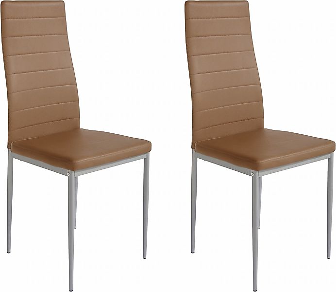 Home affaire Esszimmerstuhl "Pluto", (Set), 2 St., Kunstleder, Bezug in Kun günstig online kaufen