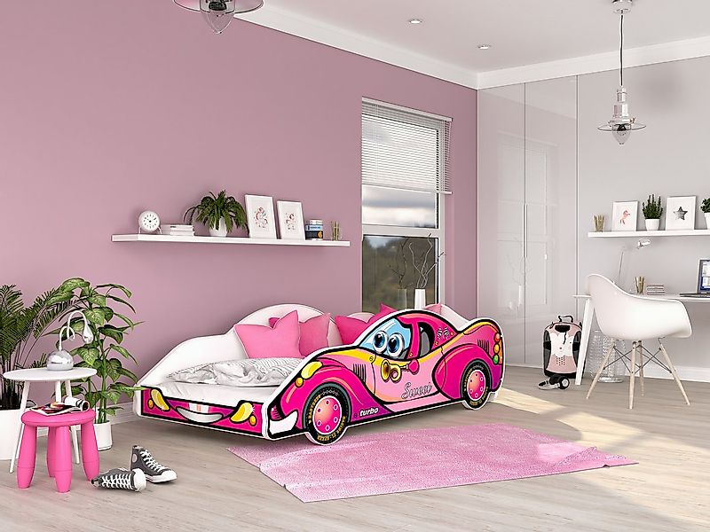 AJKmeble Autobett Kinderbett Jugendbett 90x180cm Gamerbett Optional mit Mat günstig online kaufen