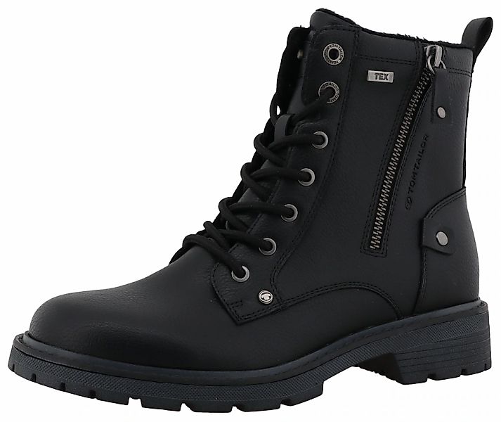 TOM TAILOR Schnürboots, Workerboots, Hiking Boot mit Blockabsatz günstig online kaufen