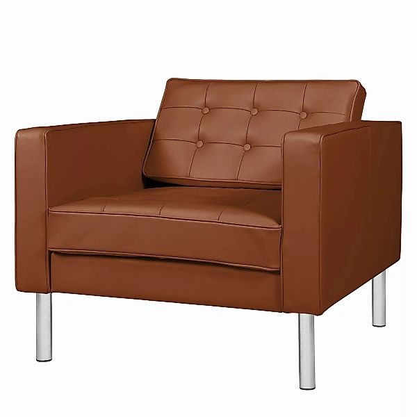 home24 Fredriks Sessel Chelsea IV Cognac Echtleder 82x78x85 cm (BxHxT) günstig online kaufen