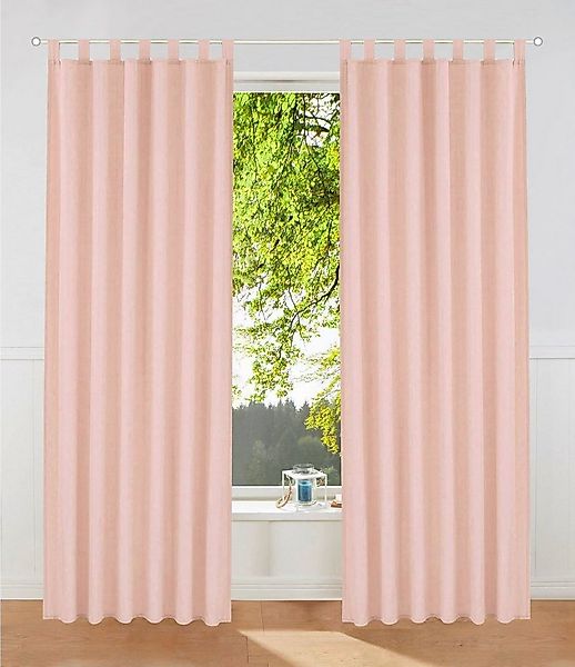 OTTO home Vorhang Raja (2 St), Schlaufen, blickdicht, Polyester, 2er-Set, B günstig online kaufen