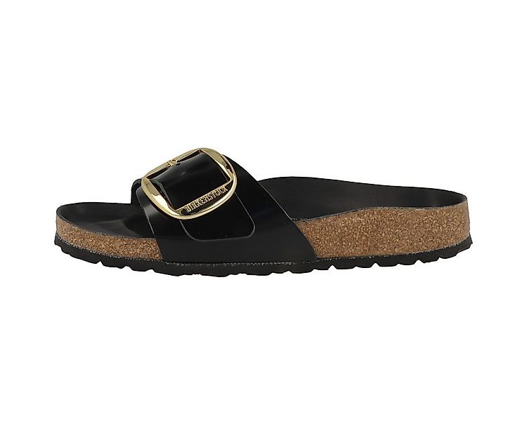 Birkenstock Madrid Big Buckle Naturleder Lack schmal Damen Pantolette Hauss günstig online kaufen
