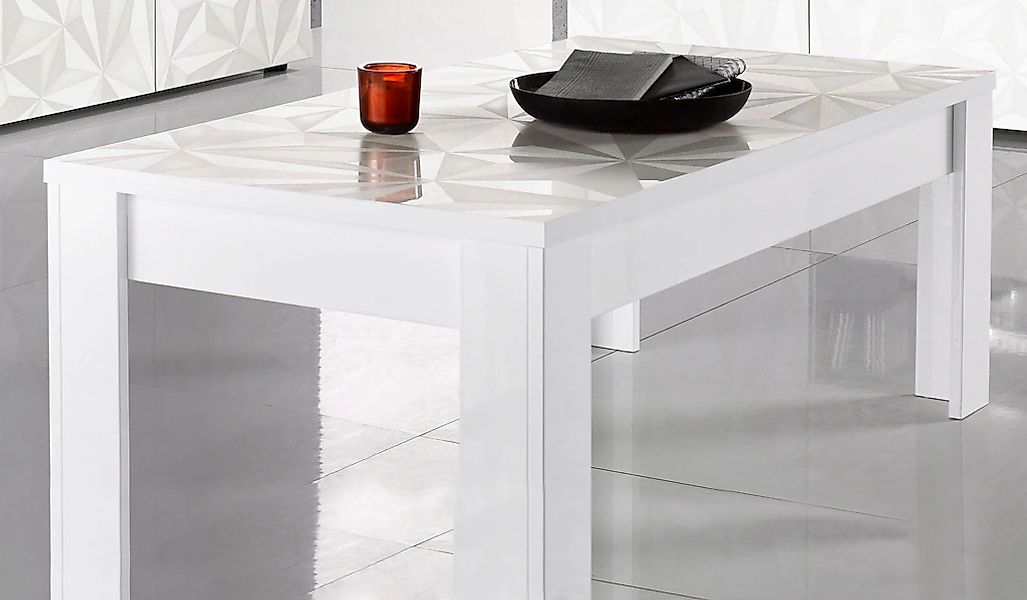 Home affaire Couchtisch "Prisma 122x65 cm, Wohnzimmertisch mit Winkelfuß" S günstig online kaufen