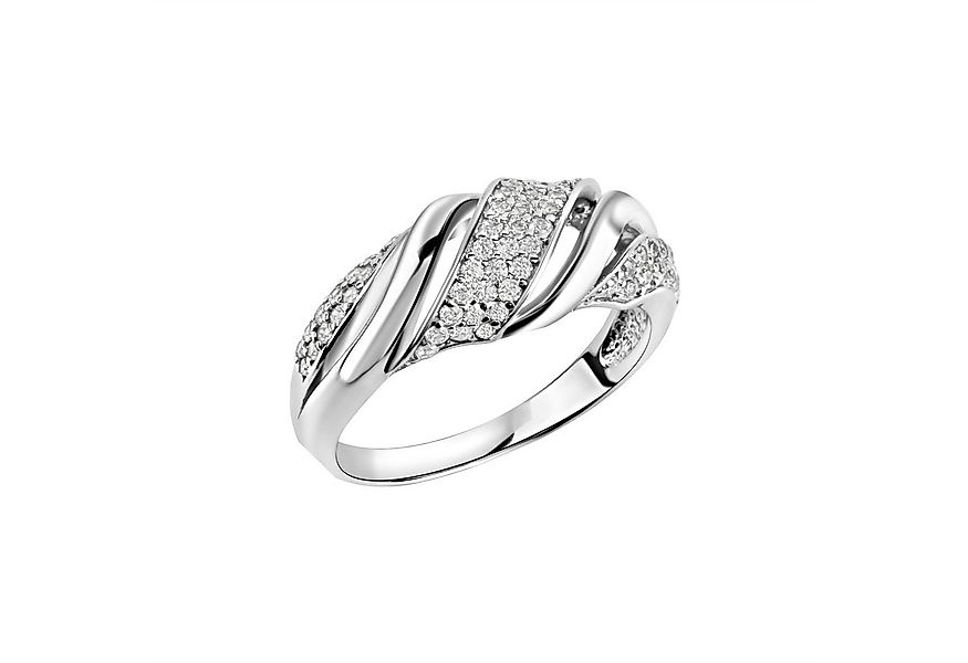 Vivance Fingerring 925/- Sterling Silber rhodiniert Zirkonia günstig online kaufen