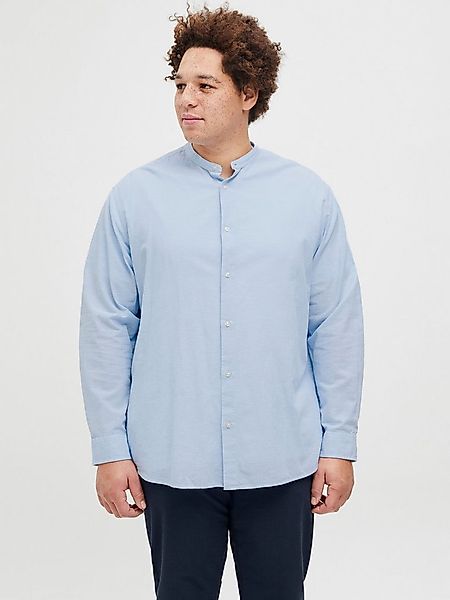 Jack & Jones PlusSize Langarmhemd JJEBREEZE LINEN BLE BAND SHIRT LS SN PLS günstig online kaufen