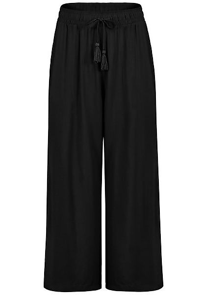 SUBLEVEL Stoffhose Leichte Palazzohose mit Kordelzug und Quasten-details Pa günstig online kaufen