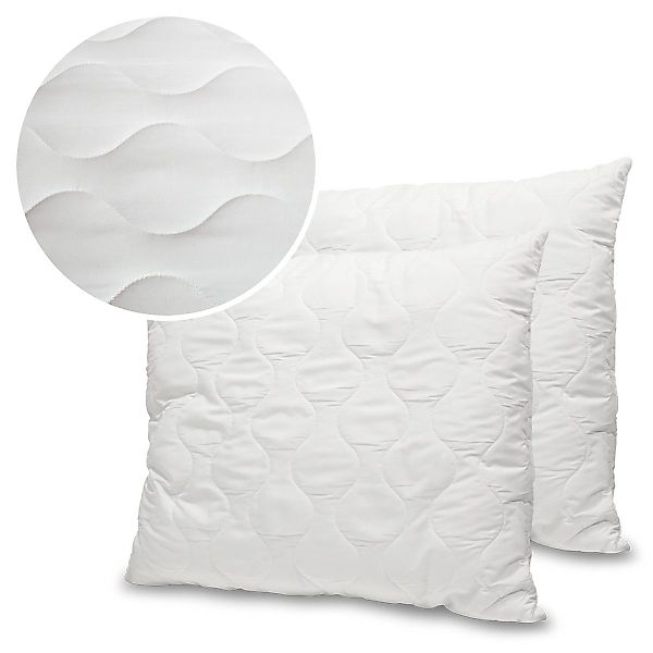 KingMatratzen Kopfkissen 2er Set Gesteppen Kopfkissen günstig online kaufen