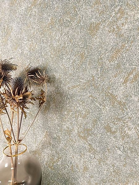 Newroom Vliestapete, Anthrazit Tapete Modern Putz - Glanztapete Putzoptik G günstig online kaufen