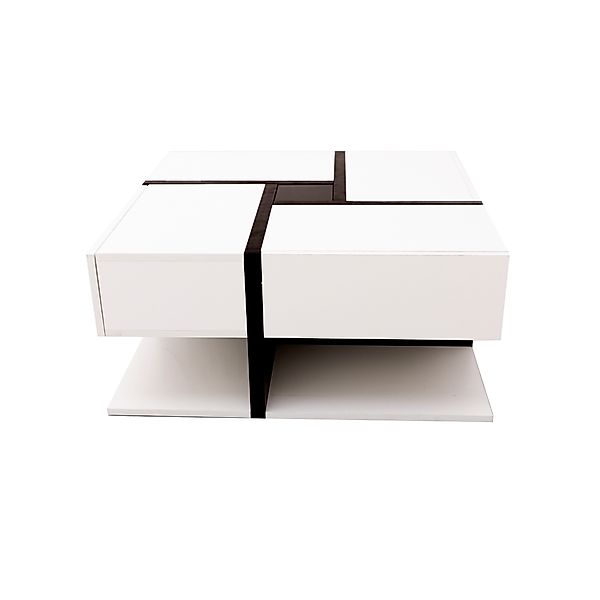 Couchtisch, mit 4 Schubladen künstlerisches Design Hochglanz  zusätzlicher günstig online kaufen