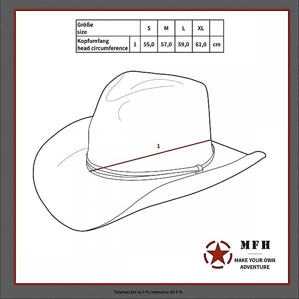 MFH Outdoorhut Brit. Buschhut, mit Kinnband, günstig online kaufen