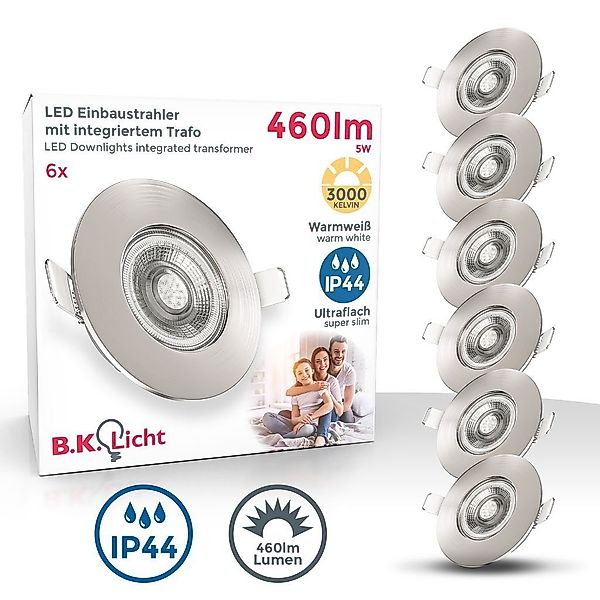 B.K.Licht LED Einbaustrahler LED Bad Einbauleuchten günstig online kaufen