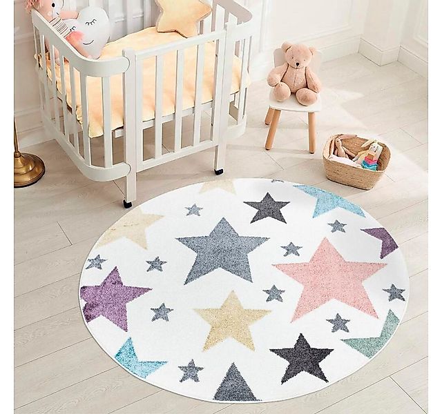 Carpet City Kinderteppich ANIME903, rund, Höhe: 11 mm, Kinderzimmer Teppich günstig online kaufen