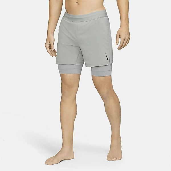 Nike Yoga Dri-fit Active 2 In 1 Kurze Hosen S Particle Grey / Black günstig online kaufen