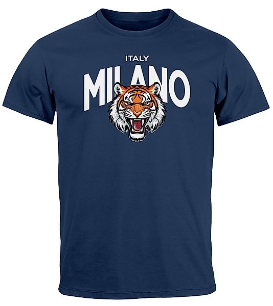 Neverless Print-Shirt Herren T-Shirt Tiger Frontprint günstig online kaufen