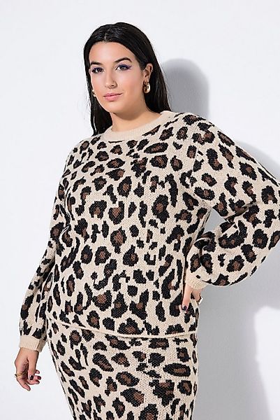 Studio Untold Strickpullover Pullover Boxy Shape Leo Ballon-Langarm günstig online kaufen