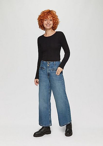 QS Weite Jeans Jeans-Hose CATIE Culotte-Jeans Catie / Slim Fit / High Rise günstig online kaufen