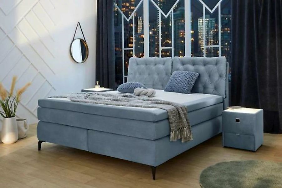 Boxspringbett 180x200 inkl. Topper und Bettkasten Chelsea Max von Jockenhöf günstig online kaufen