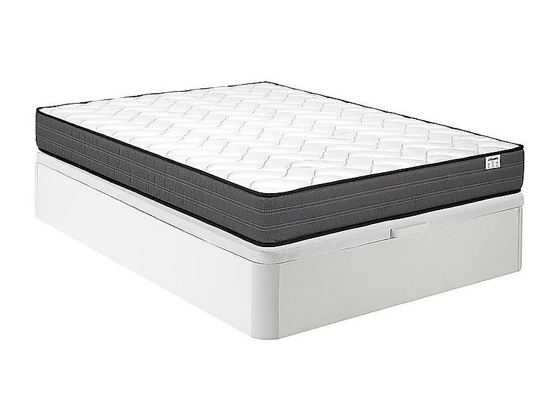 Komplett-Set - 120 x 200 cm - Bettgestell mit Bettkasten + Taschenfederkern günstig online kaufen