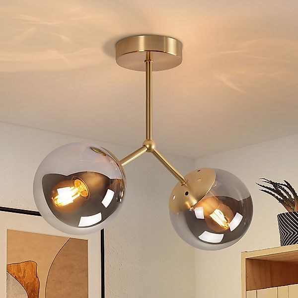 Nettlife Deckenleuchte Glas Schwarz Vintage 3/5 günstig online kaufen