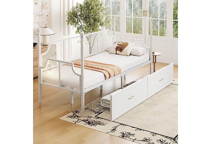 Merax Daybett (Kinderbett Jugendbett Schlafsofa Sofabett mit hohen Pfosten, günstig online kaufen