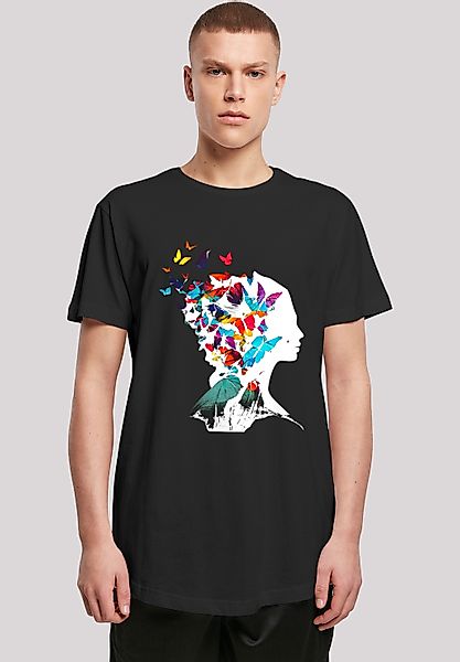 F4NT4STIC "Schmetterling Silhouette LONG TEE" Print günstig online kaufen