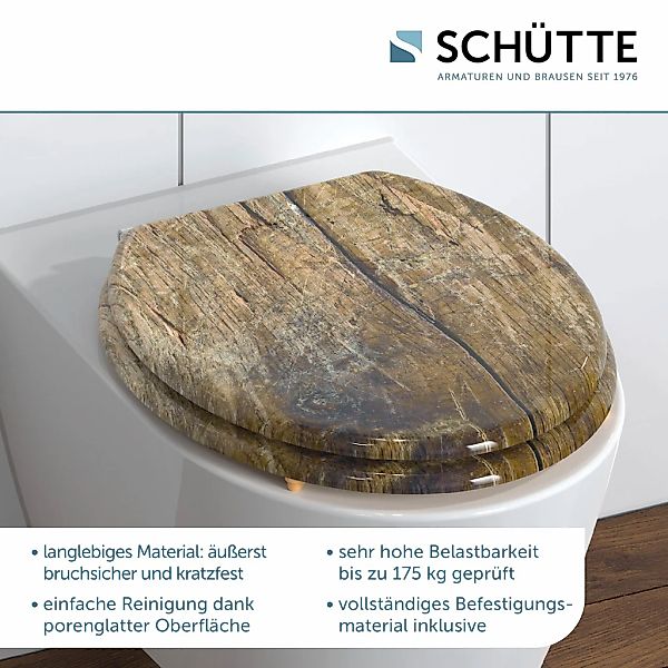 Schütte WC-Sitz "Solid Wood", MDF-Holzkern günstig online kaufen