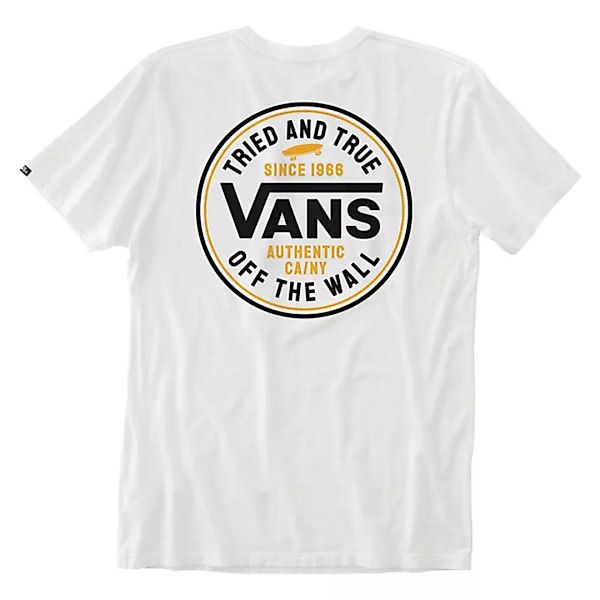 Vans Tried And True Kurzärmeliges T-shirt M White günstig online kaufen