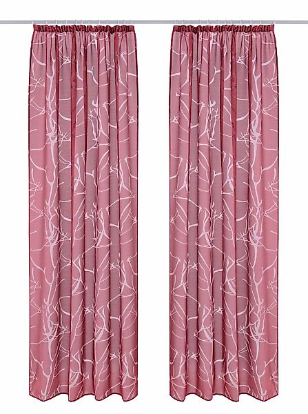my home Gardine »Anna«, (1 St.), Viskose, Polyester, Äste-Motiv günstig online kaufen