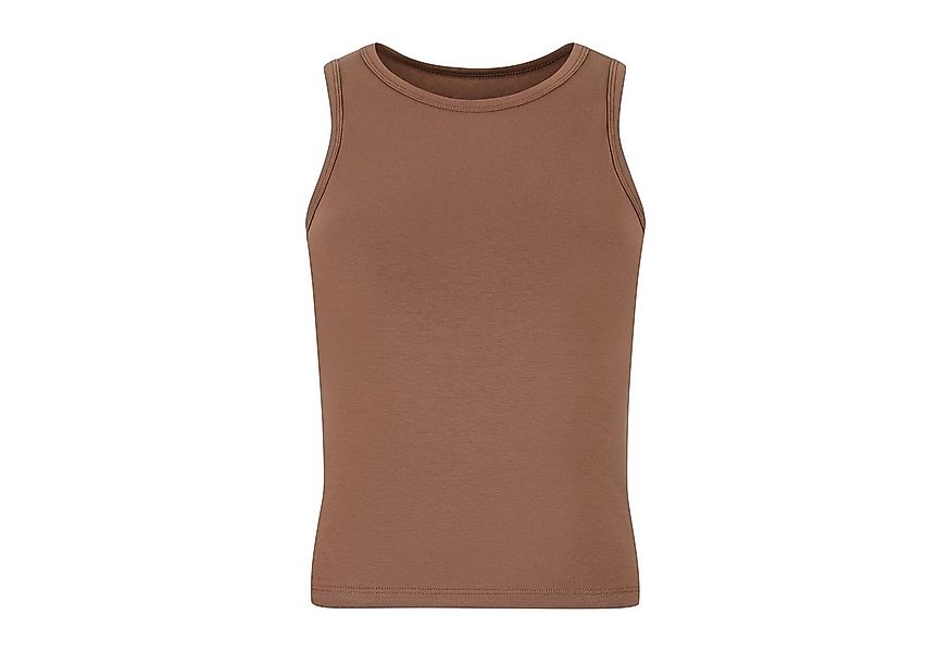 Evoni T-Shirt Damen Ärmelloses Top Bequemes Baumwollshirt mit Stretch günstig online kaufen