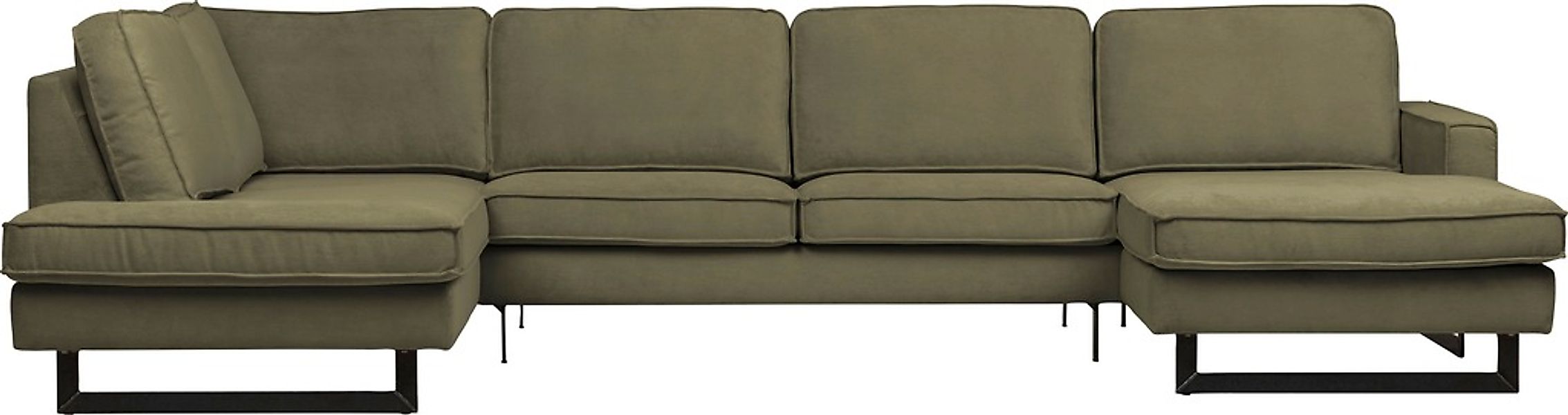 Places of Style Wohnlandschaft "Pinto, 350 cm, U-Form, XXL, mit Ottomanen", günstig online kaufen