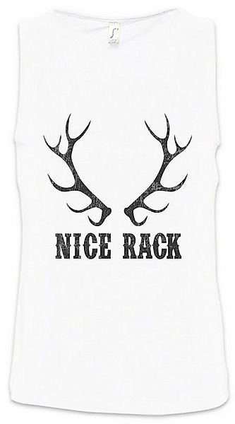 Urban Backwoods Tanktop Nice Rack Ärmelloses T-Shirt Hirsch Reh Jagd Jäger günstig online kaufen