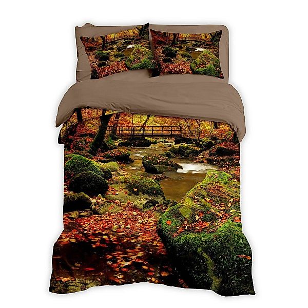 TRAUMSCHLAF Bettwäsche Herbstwald, Renforce, 2 teilig, günstig online kaufen