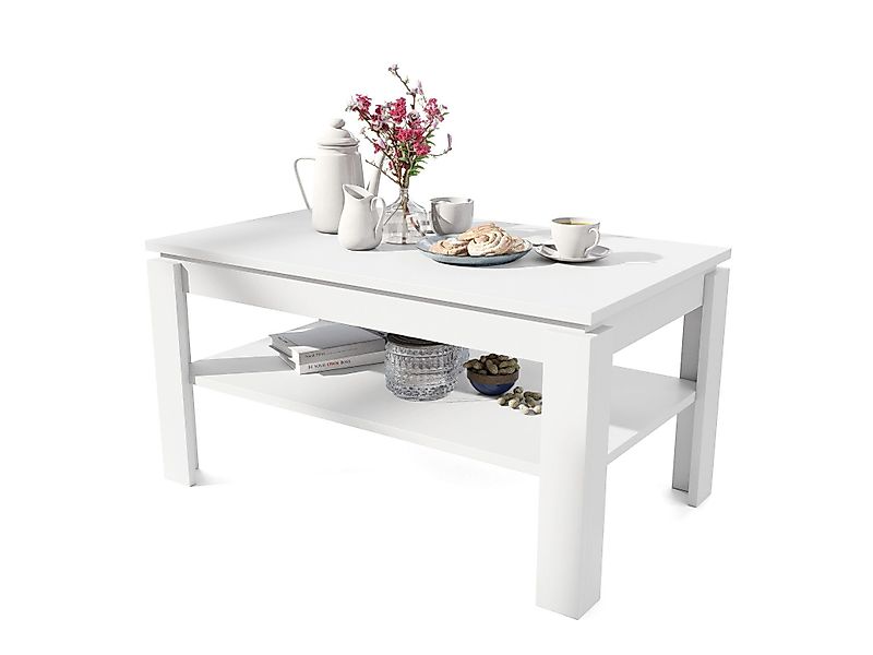 designimpex Couchtisch Design Asti-P Tisch höhenverstellbar günstig online kaufen