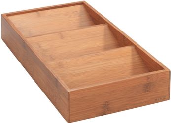 WENKO Gewürzregal Schubladen-Gewürzregal aus Bambus im Landhaus-Stil, 3 Fäc günstig online kaufen