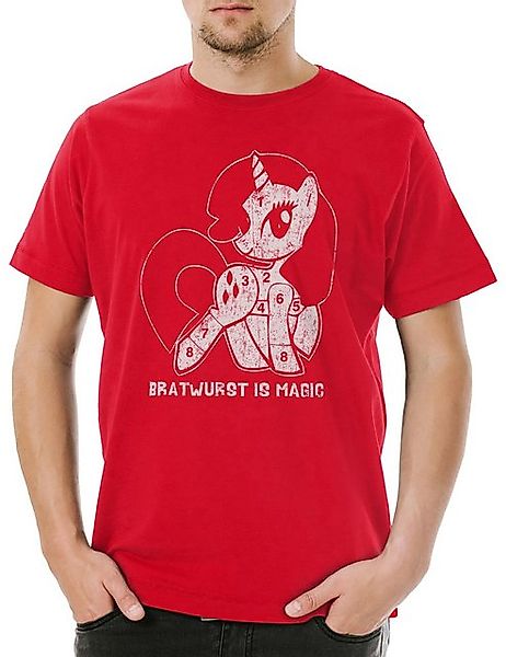 Urban Backwoods Print-Shirt Urban Backwoods Unicorn Bratwurst Herren T-Shir günstig online kaufen