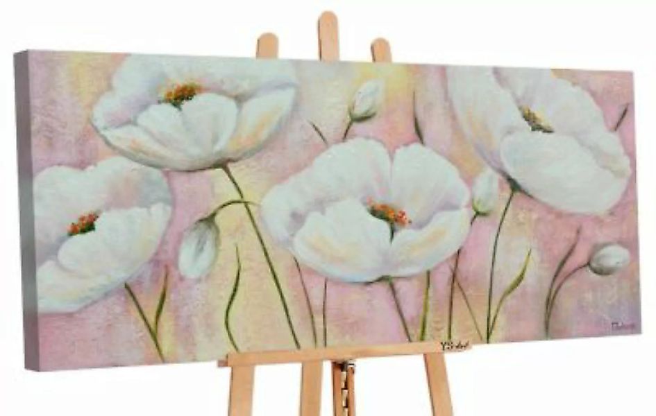 YS-Art™ "Gemälde Acryl ""Lieblingsblumen"" handgemalt auf Leinwand 115x50 c günstig online kaufen