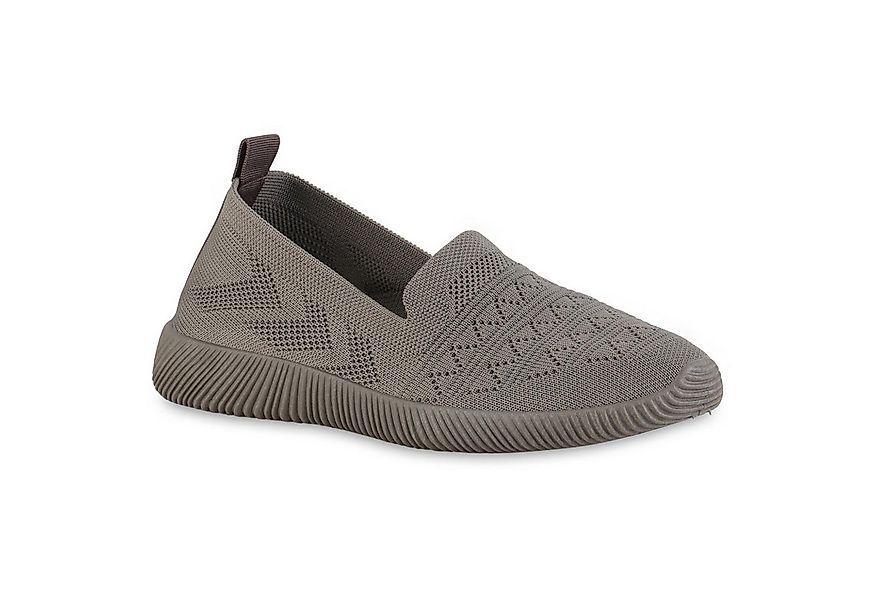 VAN HILL 840201 Laufschuh Damen Sportschuhe Slip Ons Sportliche Strick Prof günstig online kaufen