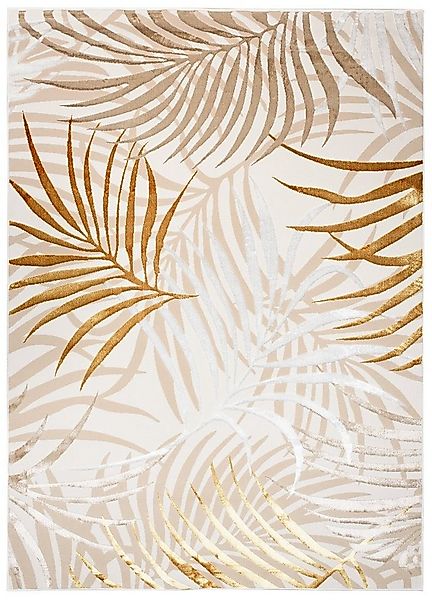 Tapiso Designteppich GOLDEN, rechteckig, Höhe: 16 mm, Wohnzimmer, Schlafzim günstig online kaufen